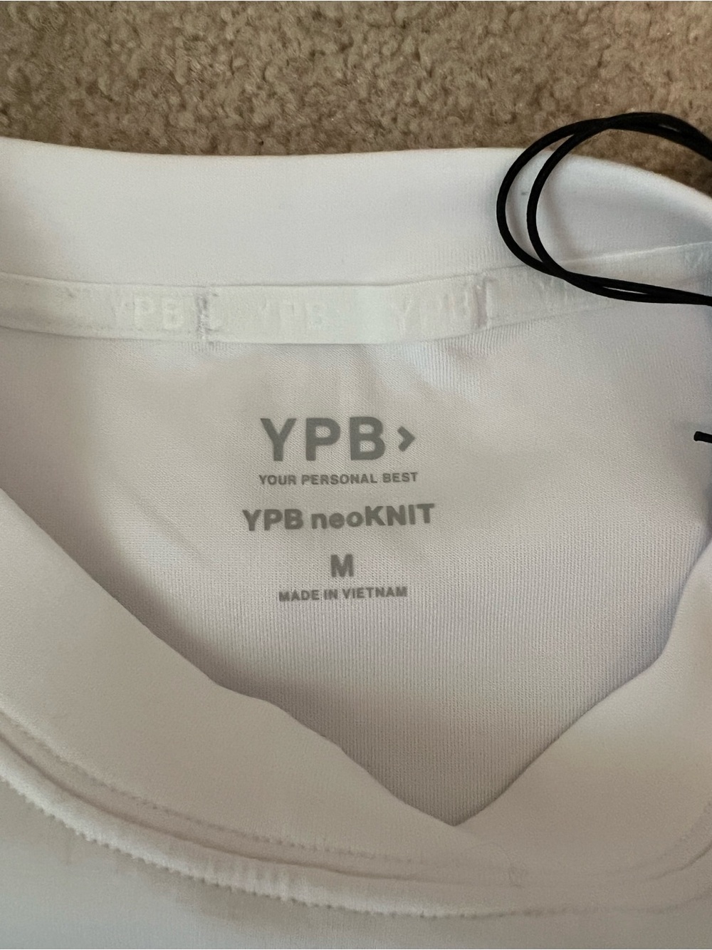 YPB neoKnit White Crewneck Sweatshirt - Picture 2 of 5